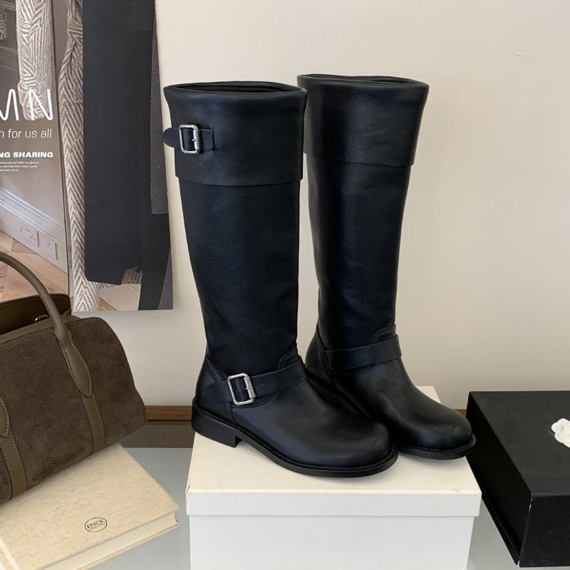 Chunky-Heeled French-Style Over-The-Knee Women's Boots, 2026 New High-Tube Riding Boots_vogvips.com