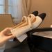 Sheepskin Version~ Genuine Leather New Style Chunky Heel Mary Jane Shoes For Women French Retro Color Block Single_vogvips.com