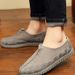 Men Chinese Wave Embroidered Traditional Canvas Loafers Slip On Comfort Casual Walking Shoes_vogvips.com