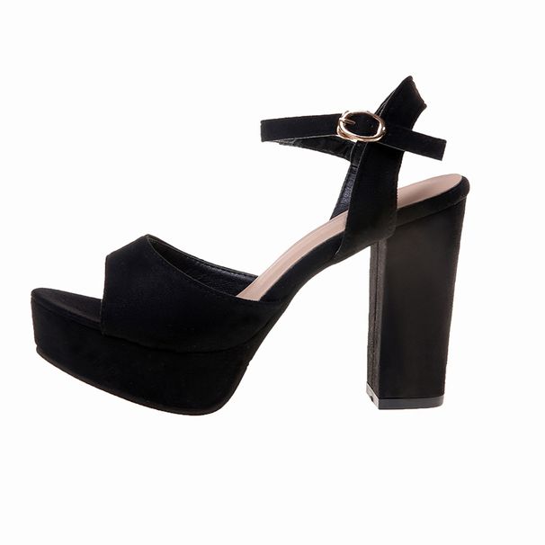 Women S Sandals Waterproof Platform Small Plum Blossom Buckle Super High Heeled_vogvips.com