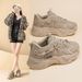 Korean Version Of New Dad Women In Spring 2025, Versatile Sports For Students, Casual Thick Soled Height Increasing_vogvips.com