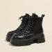 Women's Shoes Small Thick Soled Height Enhancing Martin Boots For Women 2025 New Autumn And Winter Style Thick Heel Versatile Motorcycle Short Boots_vogvips.com