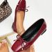 Elegant Burgundy Square-Toe Flat Shoes For Women – Versatile & Stylish For Parties, Events & Daily Wear_vogvips.com