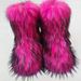 1178225343@qq.com Cross-Border European And American Snow Flat High-Top Raccoon Fox Fur Winter Warm Mid-Calf Women's Boots_vogvips.com