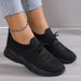 2026 Summer New Large Size Sports Women's Lace Up Mesh Thick Sole Breathable Low Heel Casual Shoes_vogvips.com