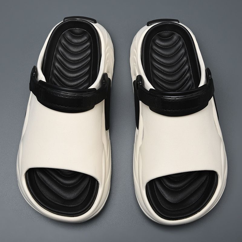 24 Year New Summer Men's Sandals Trendy Style With EVA Slip Anti Odor Thick Sole, Providing A Sense Of Stepping On Poop_vogvips.com