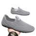 Euro Step Men's Summer Hollow Breathable Thin Driving Mesh Slip-On Sports Casual Loafers Trendy Shoes Men_vogvips.com