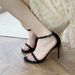 Women's Single-strap Sandals, Summer 2026 New Model, Comfortable For The Feet, French Style, Sexy And Stunning Black_vogvips.com