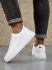 Fashionable Leather Men's Sports Shoes, Breathable And Comfortable, Classic Casual Outdoor Walking Shoes_vogvips.com