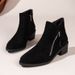 Cross-Border Plus Size Leopard 2024 Autumn Winter New European And American Style Side Zipper Single Boots For_vogvips.com