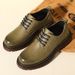 Men's Martin Boots Low Chunky Sole Leather Casual Shoes Retro Fashion Boots_vogvips.com