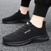 Summer New Versatile Pure Black Men's Breathable Non-Smelly Foot Sports Casual Shoes_vogvips.com
