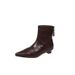 High Heels, French Style, Large Circumference, Widened Elastic, Thick Leg Fashion, Skinny Boots, 69 Pointed Martin Boots, Short Boots, Bare Boots_vogvips.com