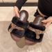 2025 Autumn Winter New Fashion Furry Suede Slippers For Women, Thick Sole Height Increasing One-Word Slippers, Versatile_vogvips.com