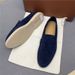 () LP Genuine Lazy One Foot Loafers 2025 New Casual Low Heel Deep Leather Shoes_vogvips.com