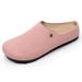Women's New Comfortable Casual Shoes Thick Closed Toe Mules Outdoor Soft Sole Style Slip-On Flats_vogvips.com