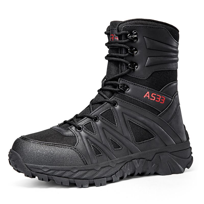 High Gang Military Boots, Breathable Tactical Boots, Outdoor Wear-resistant Combat Boots, Special Forces Hiking Training Boots_vogvips.com