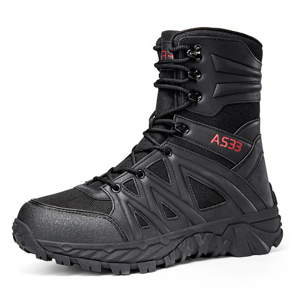 High Gang Military Boots, Breathable Tactical Boots, Outdoor Wear-resistant Combat Boots, Special Forces Hiking Training Boots_vogvips.com