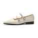 French Pointed Single Shoes Women's Flat Bottom With Mary Jane Shoes Shallow Mouth Korean Version Women's Shoes_vogvips.com