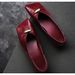 Women's Miniature Mary Jane Flat Shoes Niche Design Slanted Square Toe Leather Version_vogvips.com