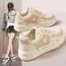 ZY1622 White Sneakers 2025 Autumn New Sports Student Board Shoes Korean Style Trendy Thick-Soled Casual Shoes For Women_vogvips.com