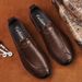 Men's Shoes Outdoor Tooling Leather Shoes Low-top Foot Bag Head Leather Surface Dress Loafer Casual Shoes_vogvips.com
