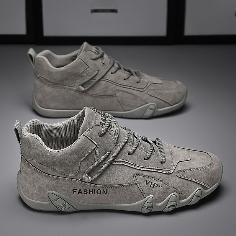 Men's Casual Work Shoes With Waterproof & Slip-Resistant Rubber Sole, Breathable PU Upper For Walking, Running, And Outdoor Activities_vogvips.com