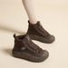 Cotton Shoes For Women With Winter Velvet New Style Thick Sole, Anti Slip, Warm And Casual High Top Shoes, Snow_vogvips.com