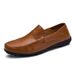 Fashionable doudou shoes Korean casual shoes Breathable leather men's shoes_vogvips.com