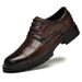 Korean Embossed Crocodile Pattern Men's Shoes Men's Style Casual Rubber Heightening Leather Shoes_vogvips.com
