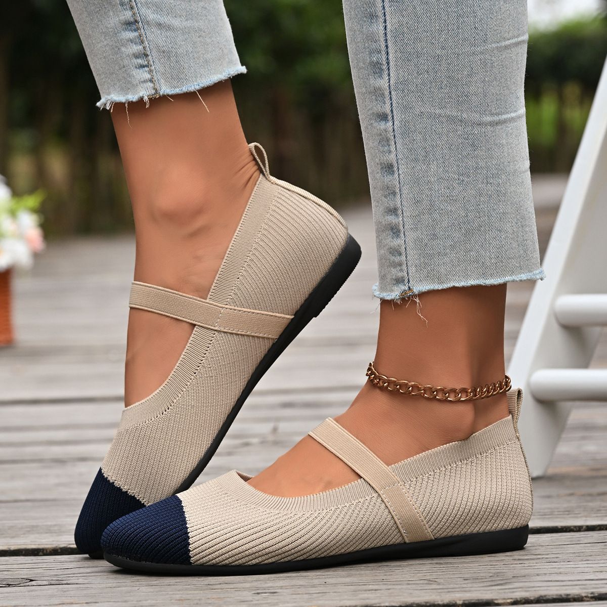 Foreign Large Fly-knit Single 2026 New Model Flat Casual Breathable Shallow Size 43 Cross-border Foreign Trade Women's_vogvips.com