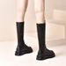 35-43 Large Size Shoes 41 Fat Feet Thick Sole Knight Women's Over-the-Knee Korean Style Autumn High Boots 42_vogvips.com