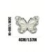 6pcs Fashion DIY Shoe Accessories Set Shoe Buckles, Butterfly Pattern Inlaid Pearls And Diamonds, Removable Accessories, Shoe Decorations_vogvips.com