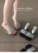 French-style Stunning Flip-flops And Sandals For Women To Wear Outside In Summer, With Elegant High-heeled Flip-flops_vogvips.com
