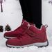 Elderly Shoes, Dad And Mom, Winter Velvet Warm High Top Cotton Shoes, Middle-aged And Elderly Shoes, Anti Slip And Waterproof Soft Soled Sports Shoes_vogvips.com