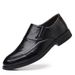 2025 Autumn New Business Dress Genuine Breathable Pointed Leather Shoe Covers, Single Shoes, Men's 1358_vogvips.com