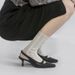 Black High-heeled Shoes With A Unique Design, Hollow-out Details, Korean-style, Rich Girl Academy Style, Open-back_vogvips.com