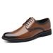 「XGXC」Large-size Pointed-toe Formal Business Derby Shoes, British Suit Groom Shoes._vogvips.com