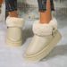 New Oversized Snow Boots For Women, Warm And Plush, Leather, Thick Soled Cotton Shoes_vogvips.com