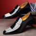 Euro Step REEHEMES Patent Formal Men's British Derby Brogue Style Business Leather Shoes_vogvips.com
