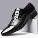 Men's Classic Pointed Toe Dress Shoes - Lightweight PU Leather Business Formal Shoes With Rubber Sole For Office & Wedding Versatile Wedding Shoes_vogvips.com