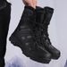 Military Boots, Outdoor Hiking Boots, Winter Snow Boots, Warm And Plush Durable Men's Shoes_vogvips.com