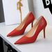 European And American Style Ball Evening High Heels Women's Fine Heel Professional Work Shoes Non-Slip Pointed Toed High Heels_vogvips.com