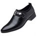 New Leather Shoes Men's Business Dress Shoes Korean Men's Shoes Youth Large Size Pointed Wear-resistant Breathable Casual Wedding Shoes_vogvips.com