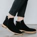 Leather sanded leather men's boots pointed high-tops trendy ankle boots_vogvips.com