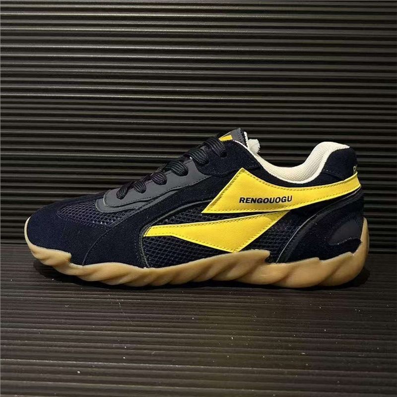 "San Shang" Casual Sneakers Are Comfortable, Odor-Resistant, Sweat-Proof, Round-Toed, Trendy, Stylish, Breathable,_vogvips.com
