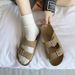 Cross-border 2024 New Retro Thick-soled Double-buckle French Exquisite Sandals Summer Outdoor Wear, Fashionable For_vogvips.com