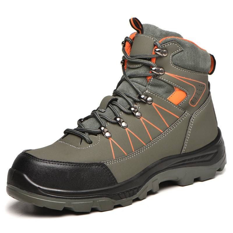 Herrenstiefel, Leicht, Bequem, Mit Stahlkappe, Arbeitsschuhe, Herren, Unzerstörbare Sicherheitsschuhe_vogvips.com