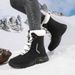 Snow Boots For Women In Winter With Plush Insulation, Thick Soled High Top Boots For Outdoor Women, Fashionable And Non Slip Casual Shoes_vogvips.com