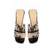 In Stock 8372 Niche Women's Sandals With Thin Heels, Sexy And Charming, Mesh Fabric, Chinese Style Floral High-heeled_vogvips.com